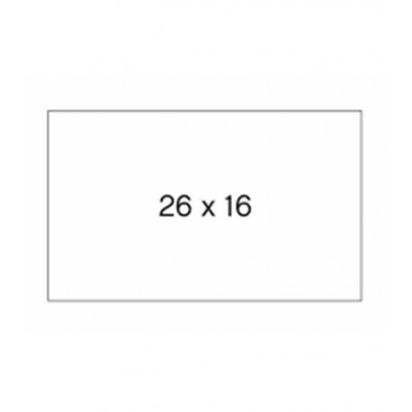 Rollos de etiquetas rectangular 26X16 BLANCO (40 rollos)