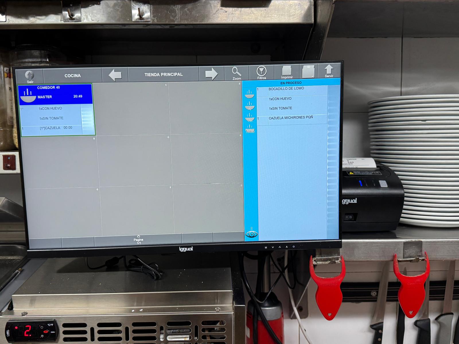 Instalación de KDS en Bar La Media Legua